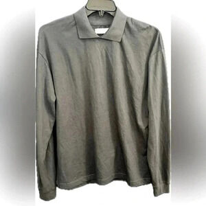 Men’s oversized small standard/cloth gray long sleeve shirt